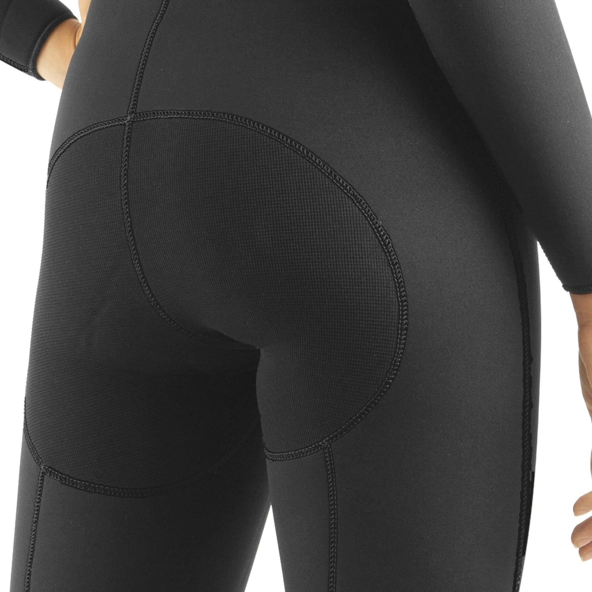 SEAC Club Lady, Muta in Neoprene da 5 mm con Cappuccio Integrato, Protezioni in Powertex nelle Spalle, Ginocchiere e fondoschiena