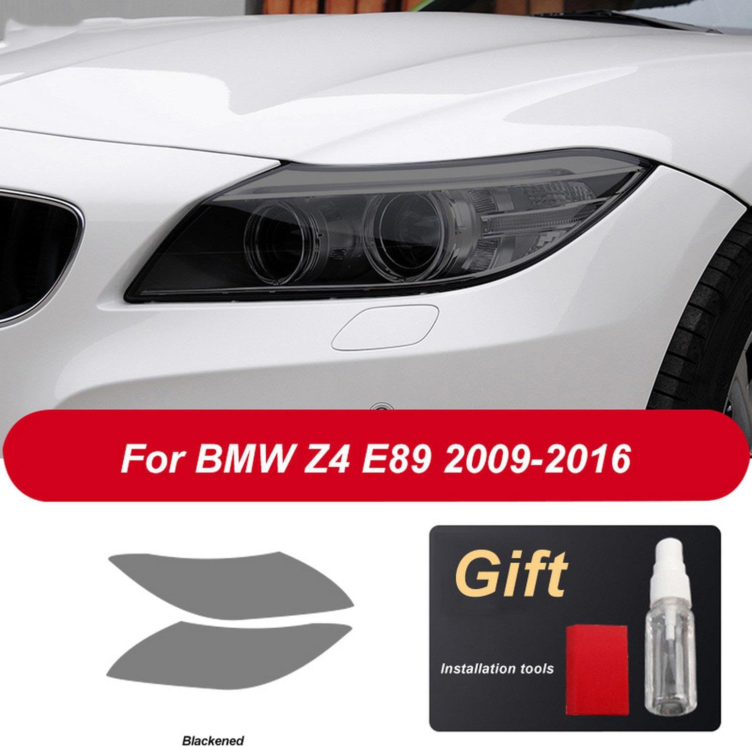 2 Pcs Car Headlight Anti Scratch Protection Film Headlamp Restoration Transparent TPU Sticker,for BMW Z4 E89 G29 Accessories 2009 -Present