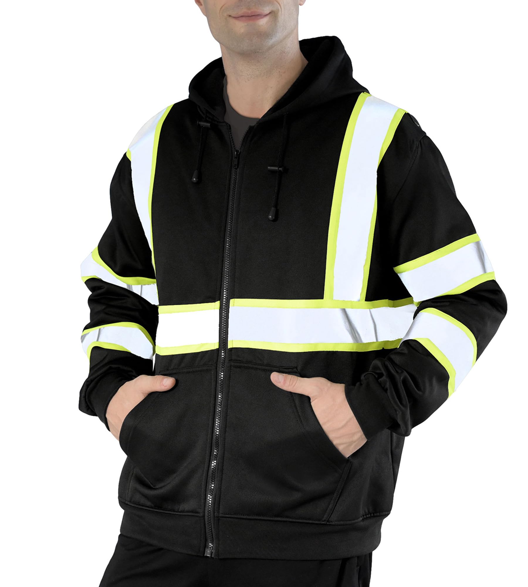 sesafety Class 3 High Visibility Hoodie for Men ST2043