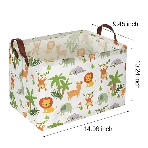 Miniatura 52 de Cestas rectangulares de almacenamiento de tela para niños, juguetes, libros, ropa, mascotas y regalos, perfecto para el hogar, oficina, guardería