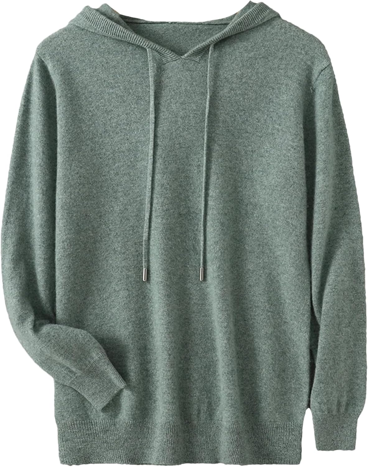 Men's Solid Color Pullover Hoodie Wool Knitted Sweatshirt Autumn And Winter Casual Long Sleeved Sweater Top