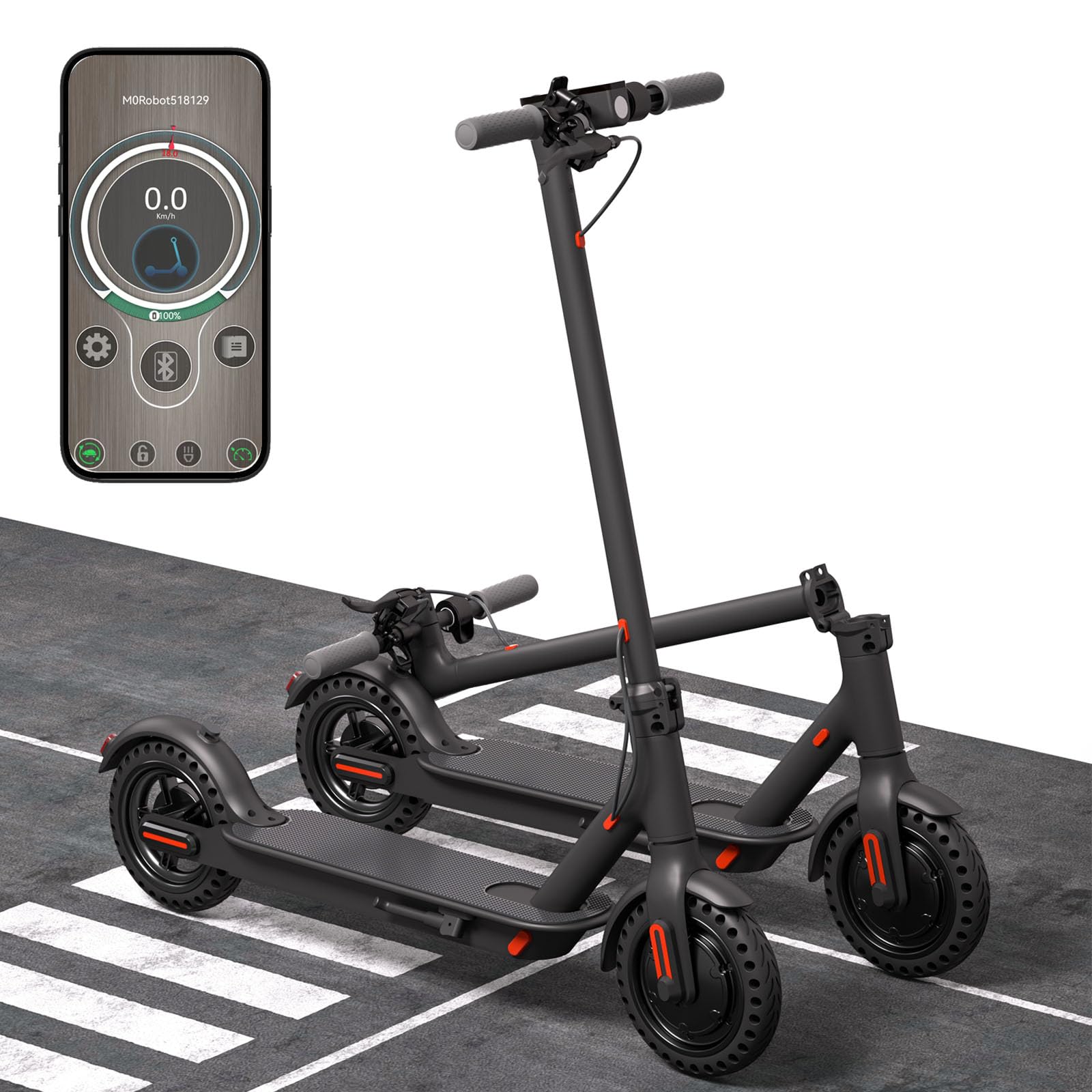 Electric Kick Scooter 250 350w Motor Up to 17 19miles Range and 19Mph Speed 8 5 Tires Folding
