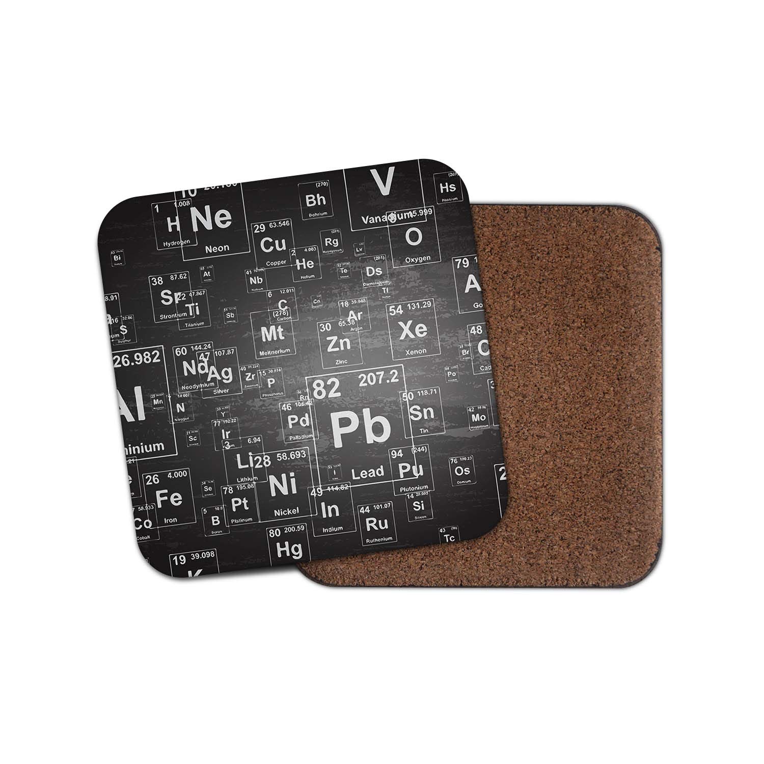 Destinationvinyl Multicolor 1 X Periodic Table Drinks Coaster - Science Elements Chemist Fun #8621