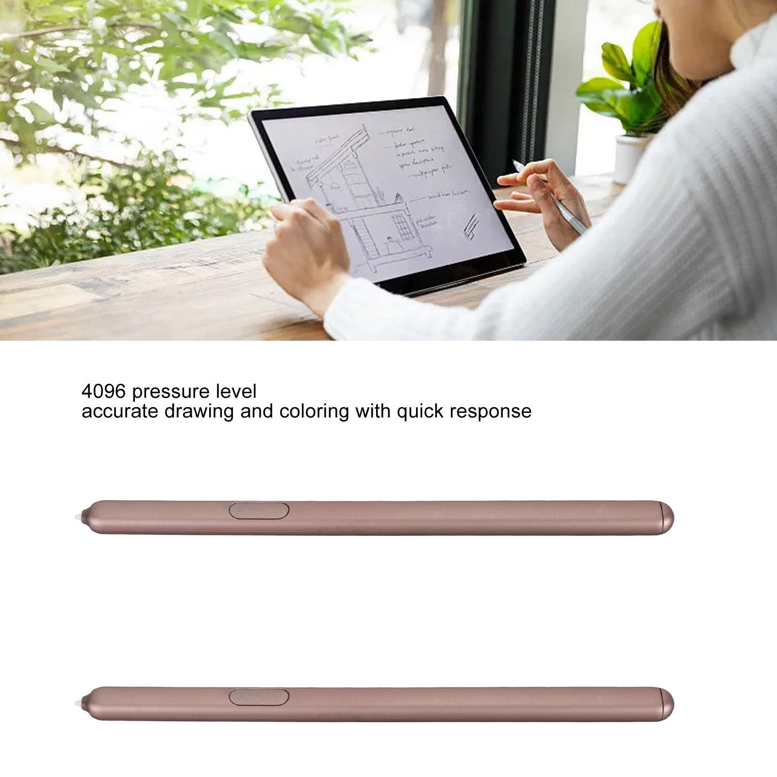 2 Penne Stilo per Touch Screen, Matita Stilo Ad Alta sensibilità con Livello di Pressione 4096, Stilo Magnetico per Tablet con Accessori, Stilo Sostitutivo per Tablet Galaxy Tab