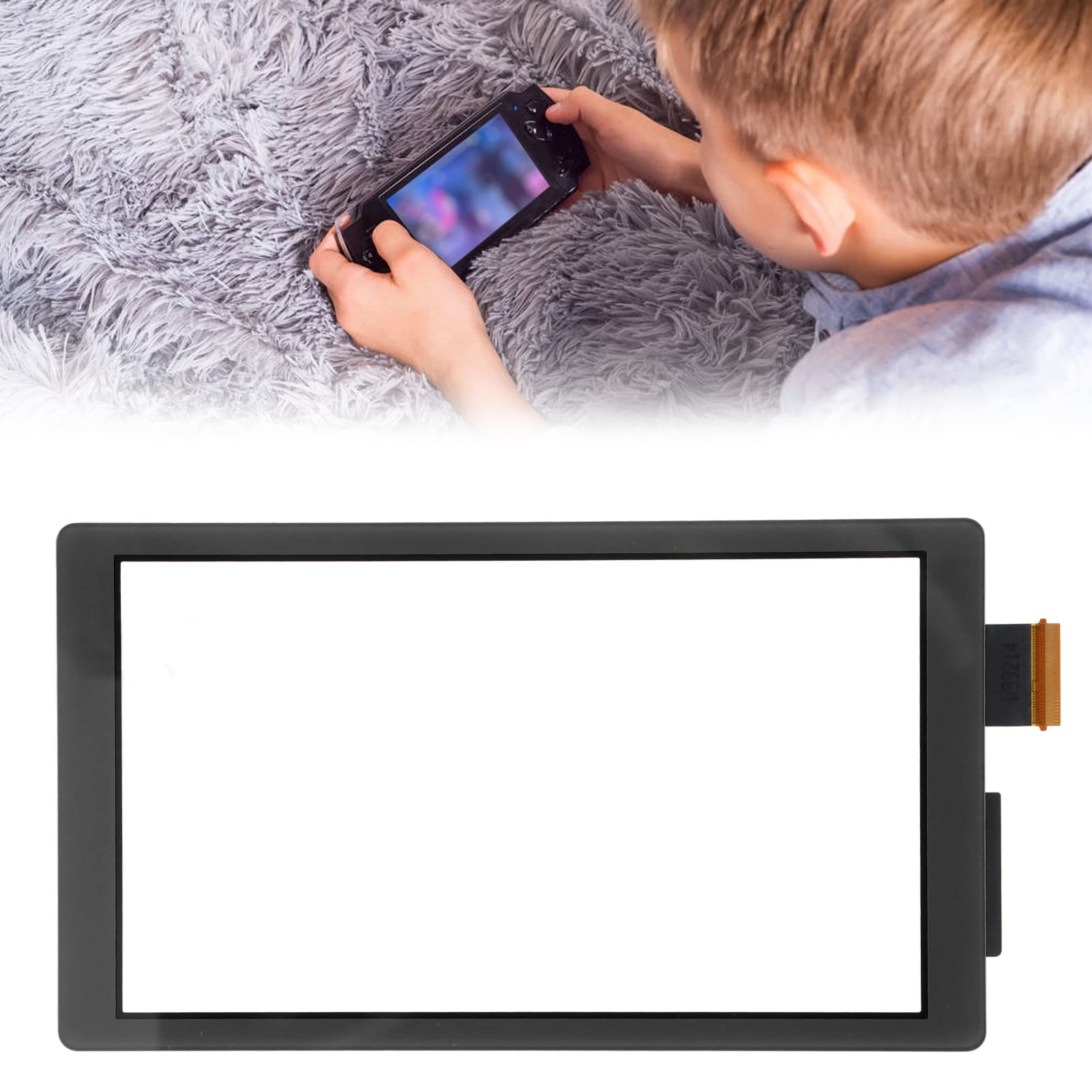 Szkło Ekranu Dotykowego, Ekran Zastępczy Digitalizatora do Konsoli Lite (bez Wyświetlacza LCD)(czarny)