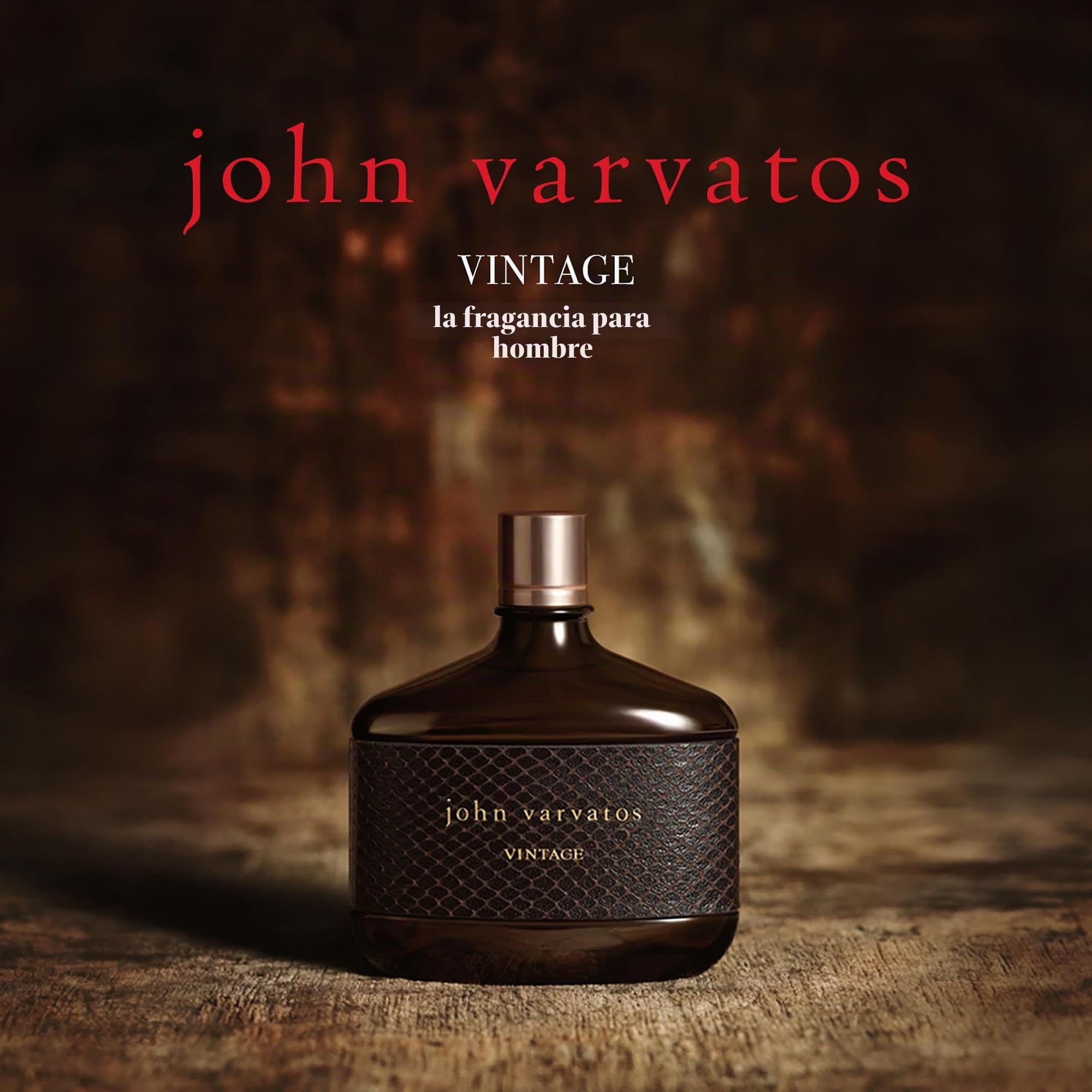 John Varvatos Vintage Men Eau De Toilette 125 Ml | Eau de toilette aromático chipre para hombre. Colonia con notas de membrillo, pachulí y hoja de tabaco. Fragancia duradera.
