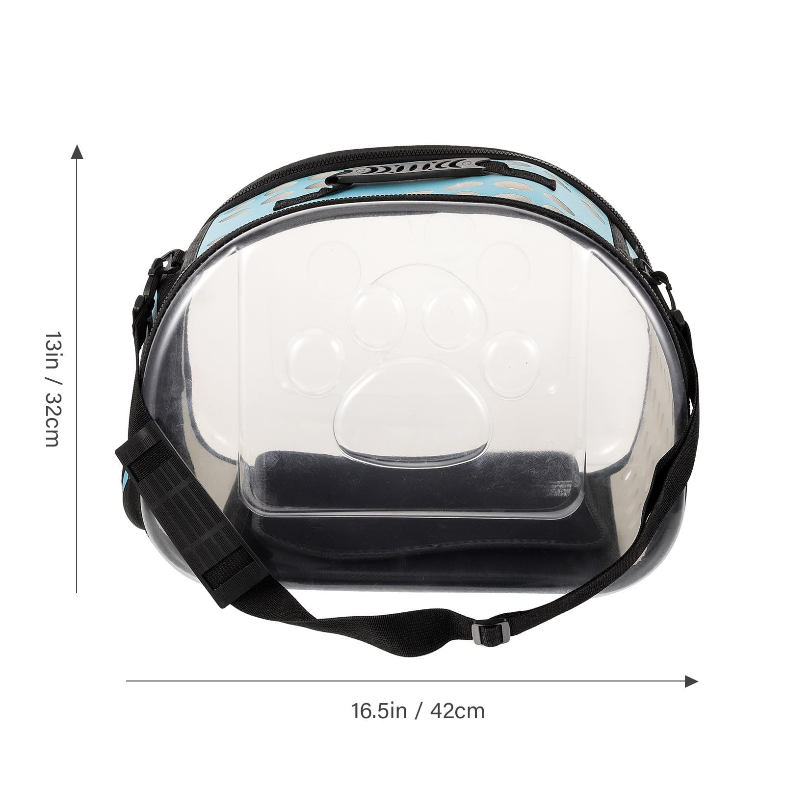 Transparenter Katzentransportrucksack für Reisen und Camping, Blau
