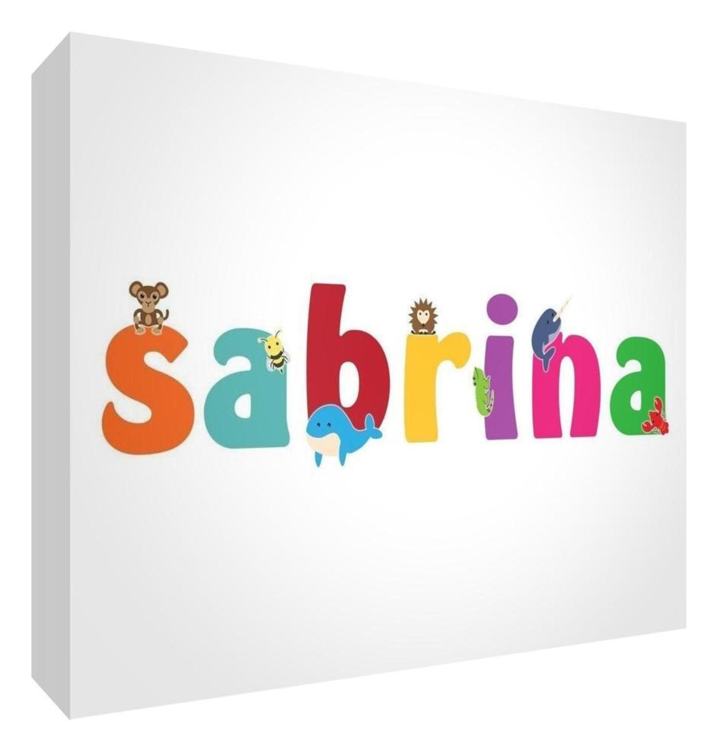 Panneau décoratif de baptême Sabrina : le cadeau de naissance plein d'amour