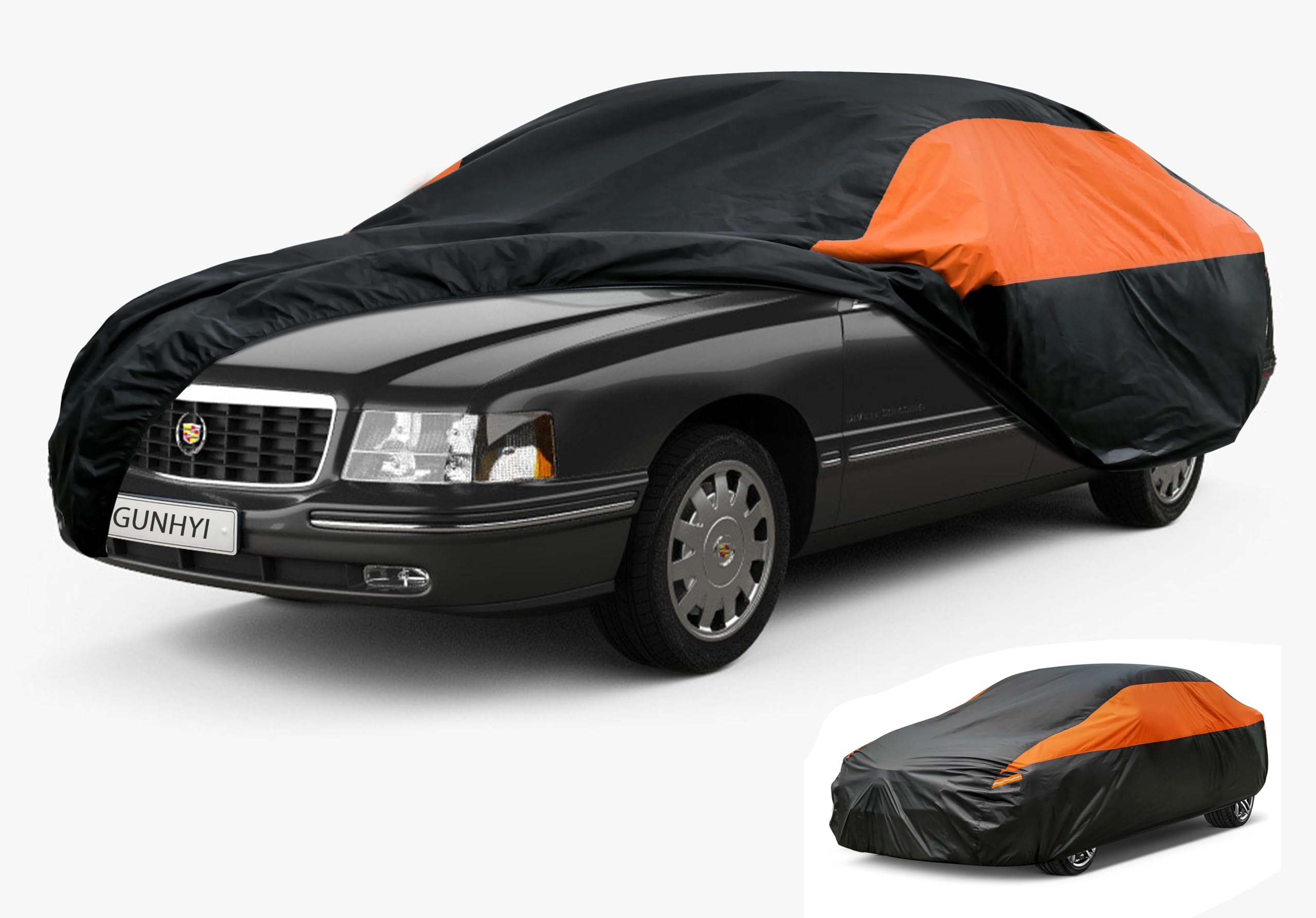 GUNHYI Waterproof Sedan Full Car Cover Custom Fit Cadillac DeVille