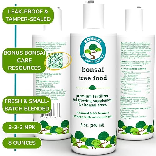 Miniatura 9 de Bonsai Tree Food | Premium, Gentle Liquid Fertilizer for Healthy Growth, Strong Stems and Beautiful Blooms | 3-3-3 Balanced NPK Concentrate | Made
