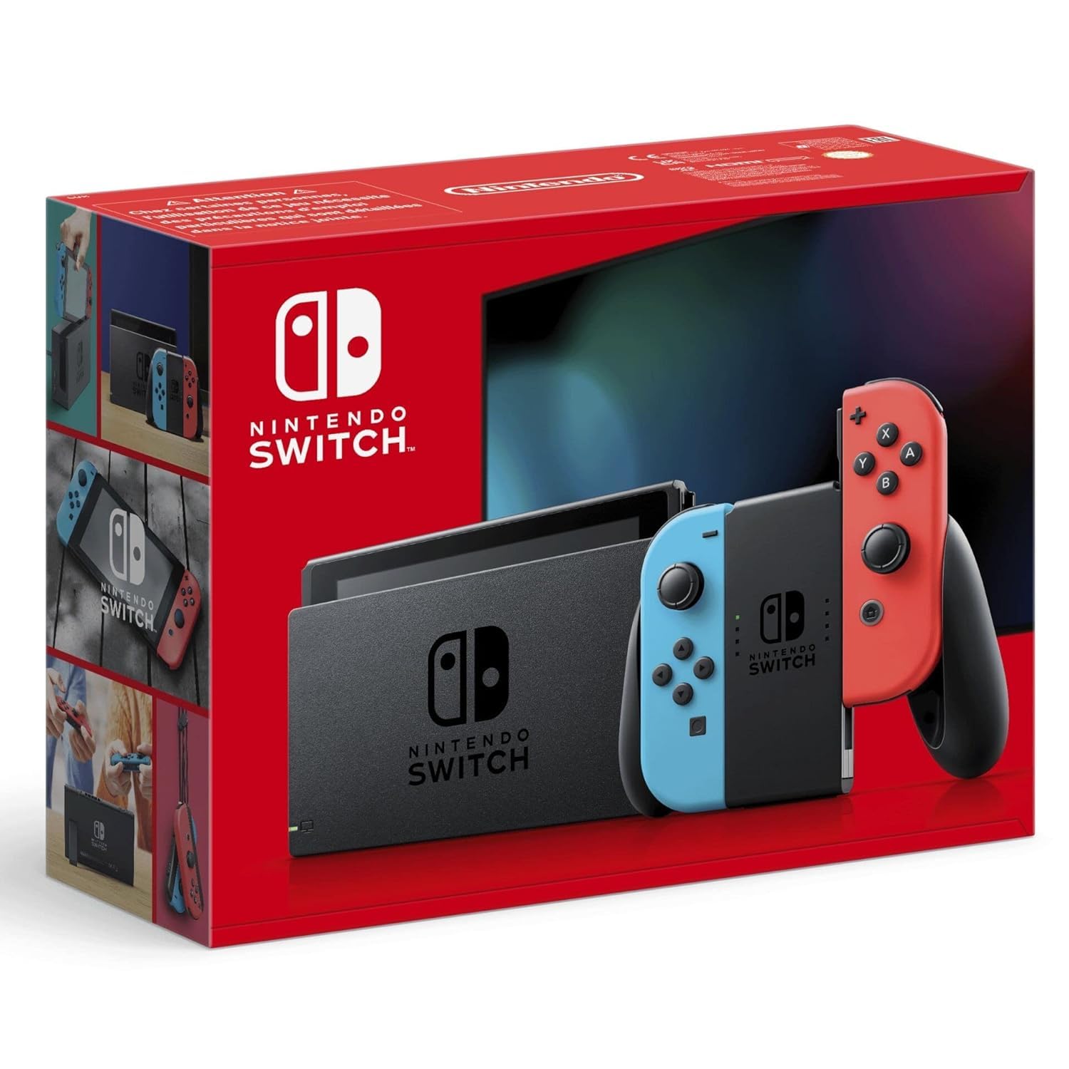 Nintendo Switch Konsole Neon-Rot/Neon-Blau + Super Mario Party Jamboree