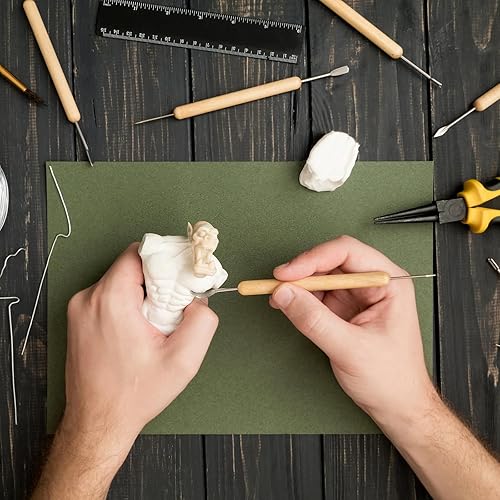 Miniatura 7 de Paquete de 36 arcilla de espuma blanca al aire seco, arcilla de espuma de modelado de 12.6 onzas, arcilla de modelado suave blanca para artes y