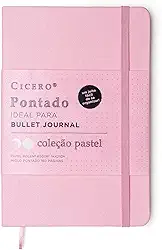 Caderneta s Pastel, Cicero, 6719, Rosa, Médio (14X21)