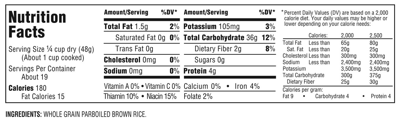UNCLE BEN'S Whole Grain Brown Rice, 2 lb., (12pk)