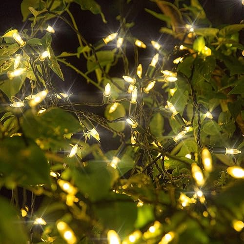 Miniatura 2 de Twinkle Star Guirnalda de 300 luces LED de Navidad, 99 pies, con adaptador seguro para interiores y exteriores, hogar, jardín, fiesta, decoración de