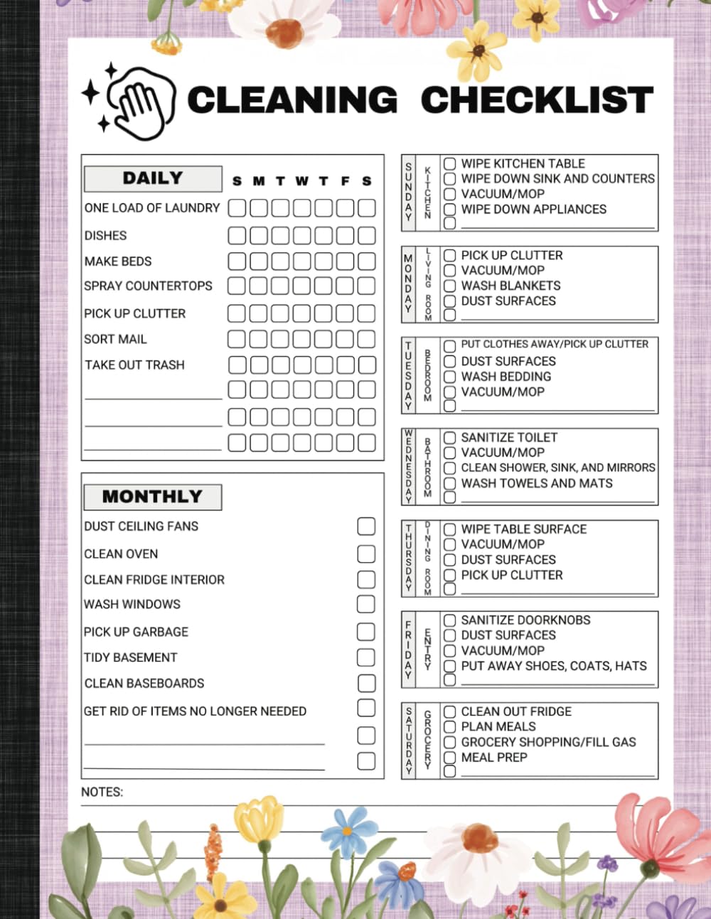 Cleaning Checklist: A Household Schedule for Daily, Weekly, and Monthly Chores - 1