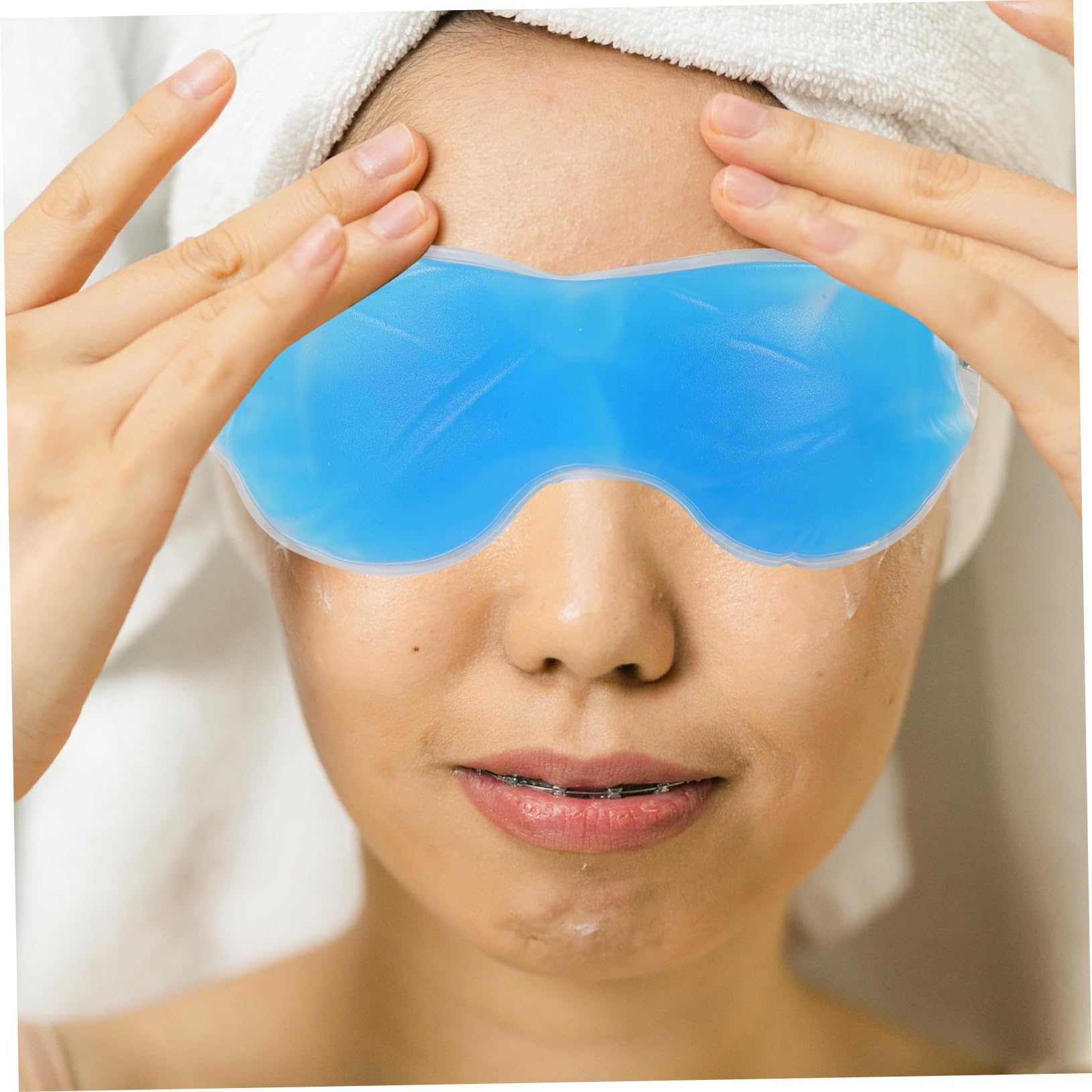 Mobestech Gesicht Gel Maske Kuehlende Maske Stk Heißes Kaltes Auge Linderung Von Migräne Kühlende Augenpads Kühlende Augenpasten Schlafen Augenmaske Schlafmaske Der Sommer Augenklappe Kind Gel