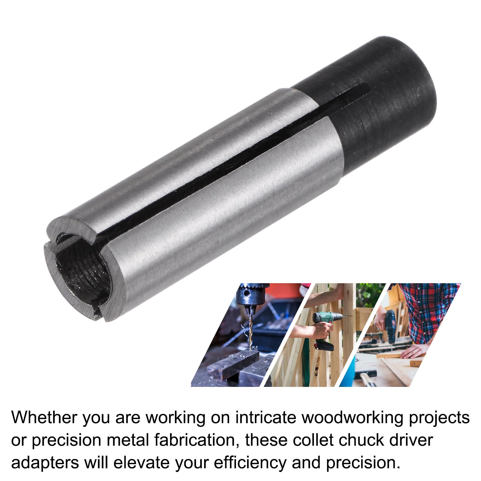 QUARKZMAN 2pz Collettore Mandrino Driver Adattatore 6mm a 4mm CNC Punta per Incisione Router Convertitore per CNC Macchina Utensile