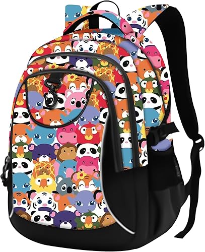 Miniatura 32 de Mochila escolar estilo Rickyh, mochila de viaje estilo Rickyh para hombres y mujeres, mochila ligera con compartimento para portátil, Tamaño único,