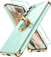 Vista 199 de Gritup Funda para Samsung Galaxy A14 5G: Funda para Samsung A14 2 piezas, protector de pantalla, soporte de anillo de rotación de 360°, soporte