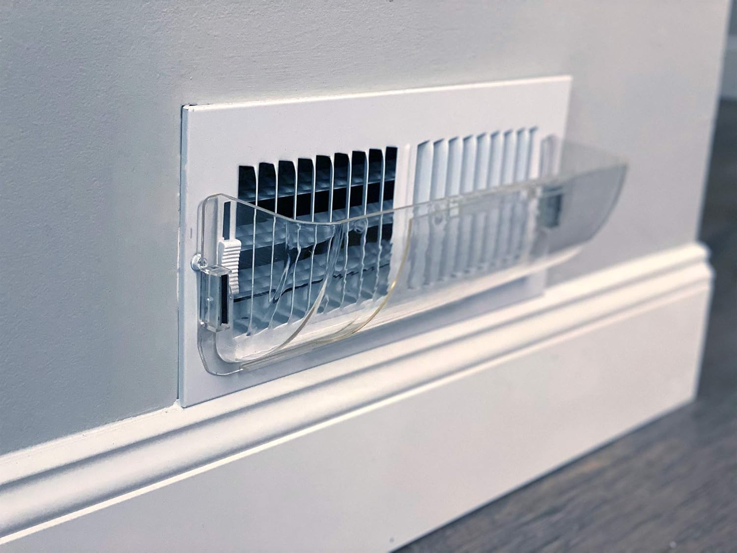 Heat and Air Vent Deflector - Magnetic, Adjustable, Unbreakable, Floor & Ceiling Use - 10-14 In, 2 Pack