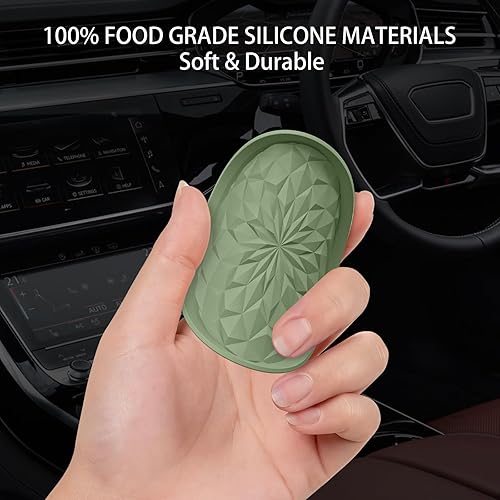 Miniatura 83 de ME.FAN Posavasos de silicona para automóvil, 2.75 pulgadas, universales, antideslizantes, empotrados, para el interior del automóvil, 4