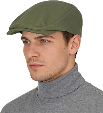 Pistha Mens Newsboy Flat Caps Beret Hat Driving Beret Dress Hats