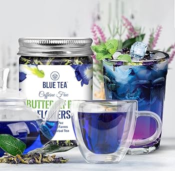 茶  Blue Tea Amazon.com : BLUE TEA - Butterfly Pea Flower Tea - 8.82 Oz