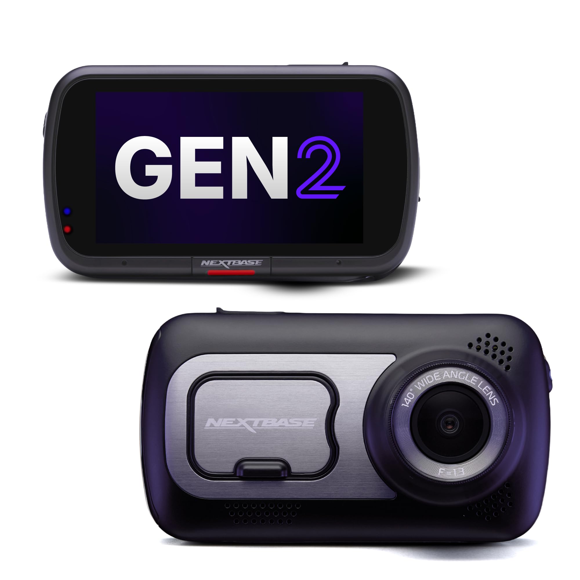 Nextbase 522GW Dash Cam Front Camera – 1440p QHD, GPS, Wi-Fi, Bluetooth – Emergency SOS, 3" HD Touchscreen – Built-in Polarising Filter – Loop Recording, Intelligent Parking Mode