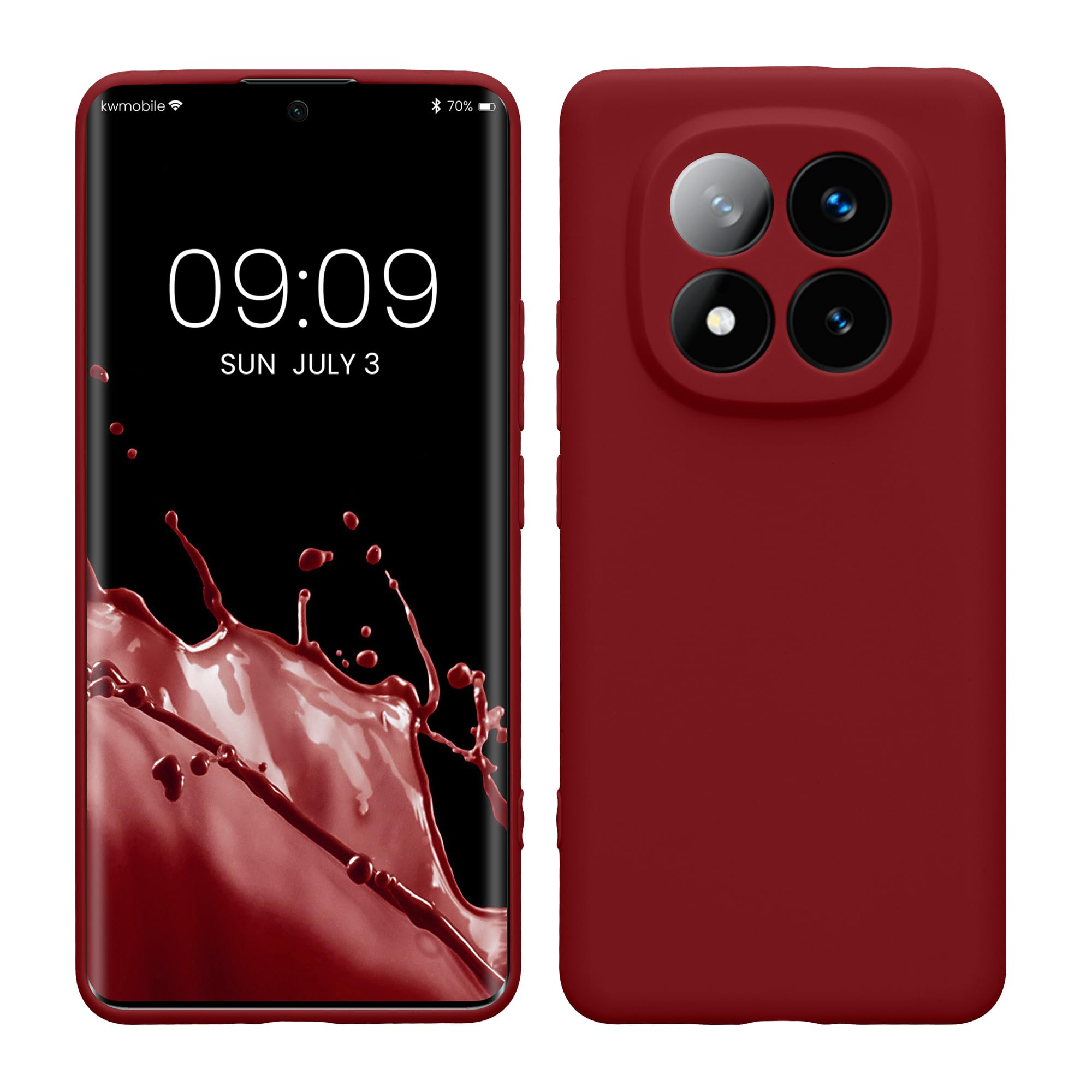 kwmobile Carcasa Compatible con Xiaomi Redmi Note 14 Pro 5G / Poco X7 Funda - Funda Ultrafina de TPU con Bordes elevados - Lavanda Metalizado — view 399