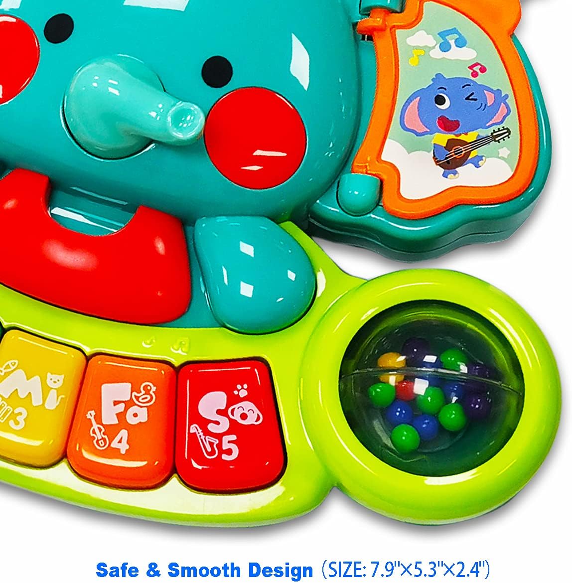 HOLA Baby Piano Toys 6 to 12 Months, Elephant Musical Light up Keyboard Toys for Toddlers 1-3, Kids Infant Learning Educational Toys Gifts for 1 Year Old Girls Boys, 6 9 12 18 24 Month Old Baby Toys : Toys & Games