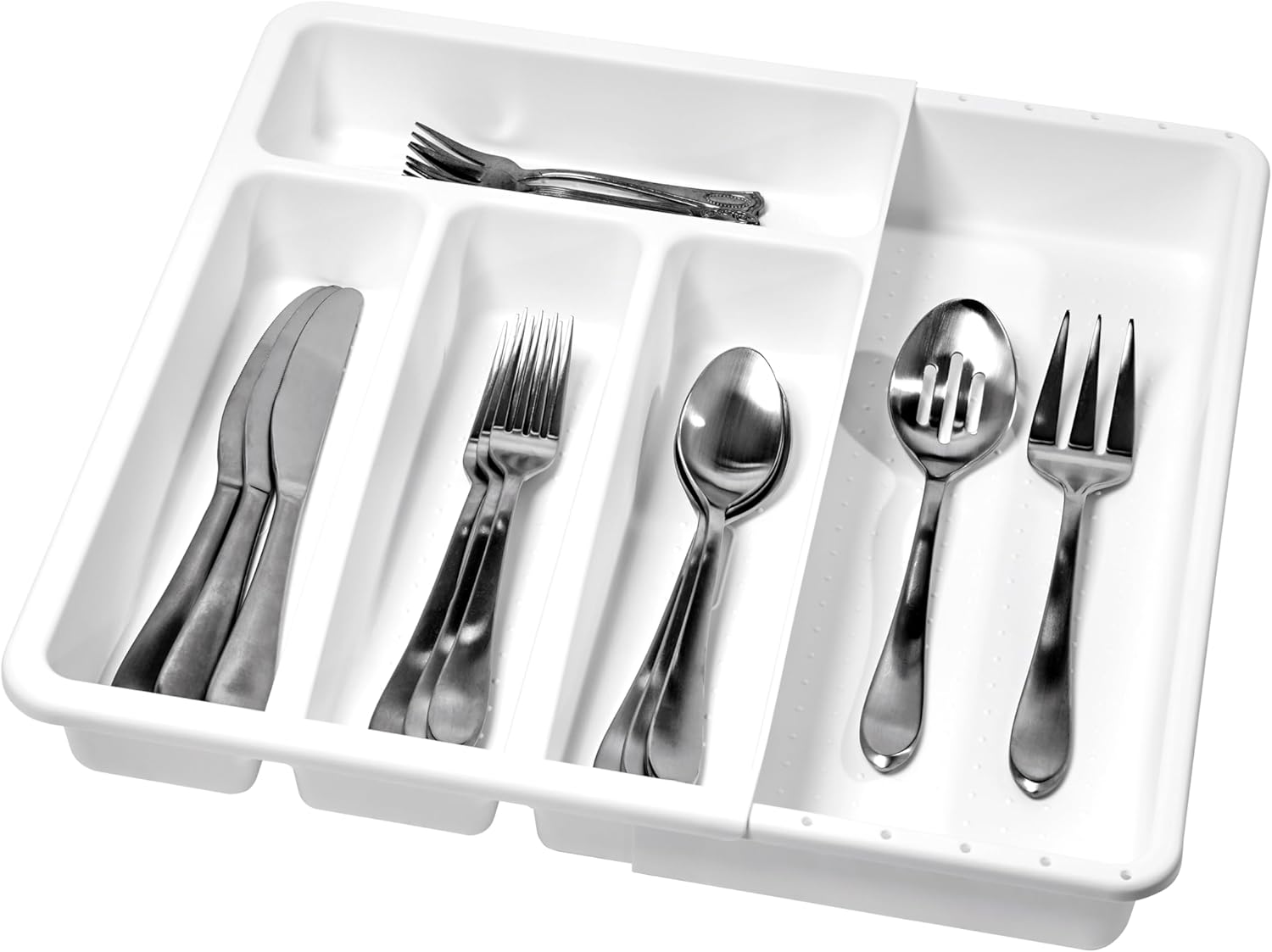 madesmart Value Mini Silverware Tray, White