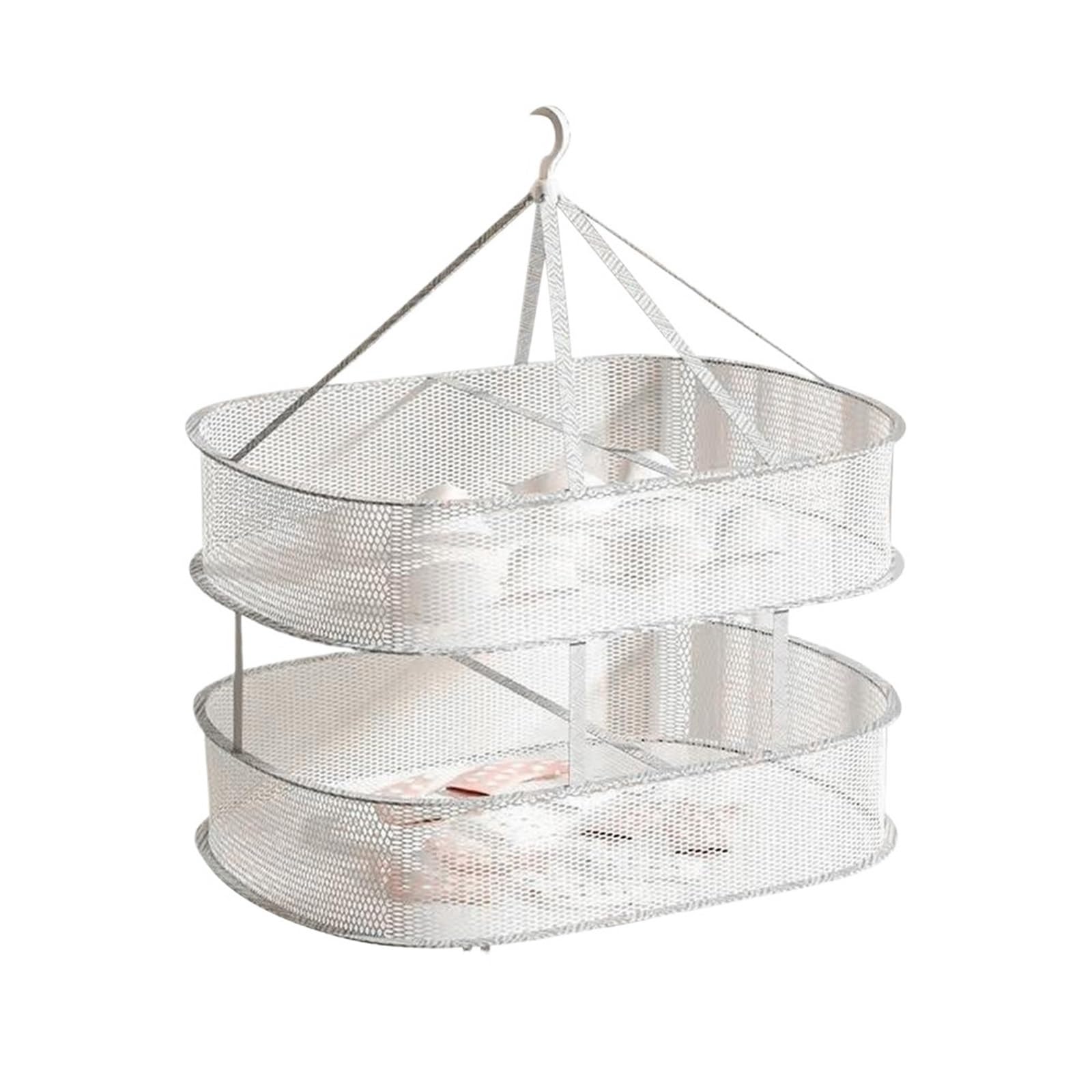 ZHSOAO 2pcs Sweater Drying Rack Flat Lay Dryer Mesh Portable Clothes Hangable Laundry Dry Hanger for Underwear Sock