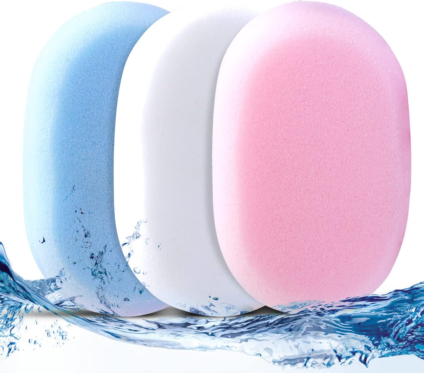 Tradxone Bath Sponge for Everyday use with Distinct Colors and Good Large Handy Size Soft and Durable Sponges Bath Texture Suitable for All Skin Bath Sponges for Adults and Kids (Pack of 6)