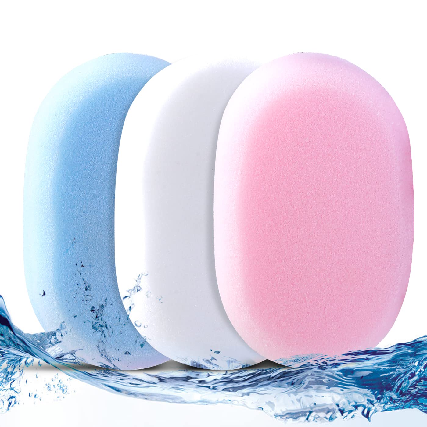 Tradxone Bath Sponge for Everyday use with Distinct Colors and Good Large Handy Size Soft and Durable Sponges Bath Texture Suitable for All Skin Bath Sponges for Adults and Kids (Pack of 6)