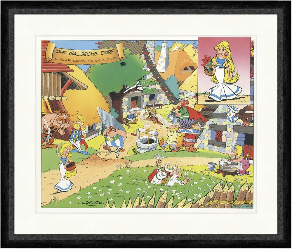 Biller Antik Art d'art Le village gaulois d'Uderzo Astérix Obélix 1065