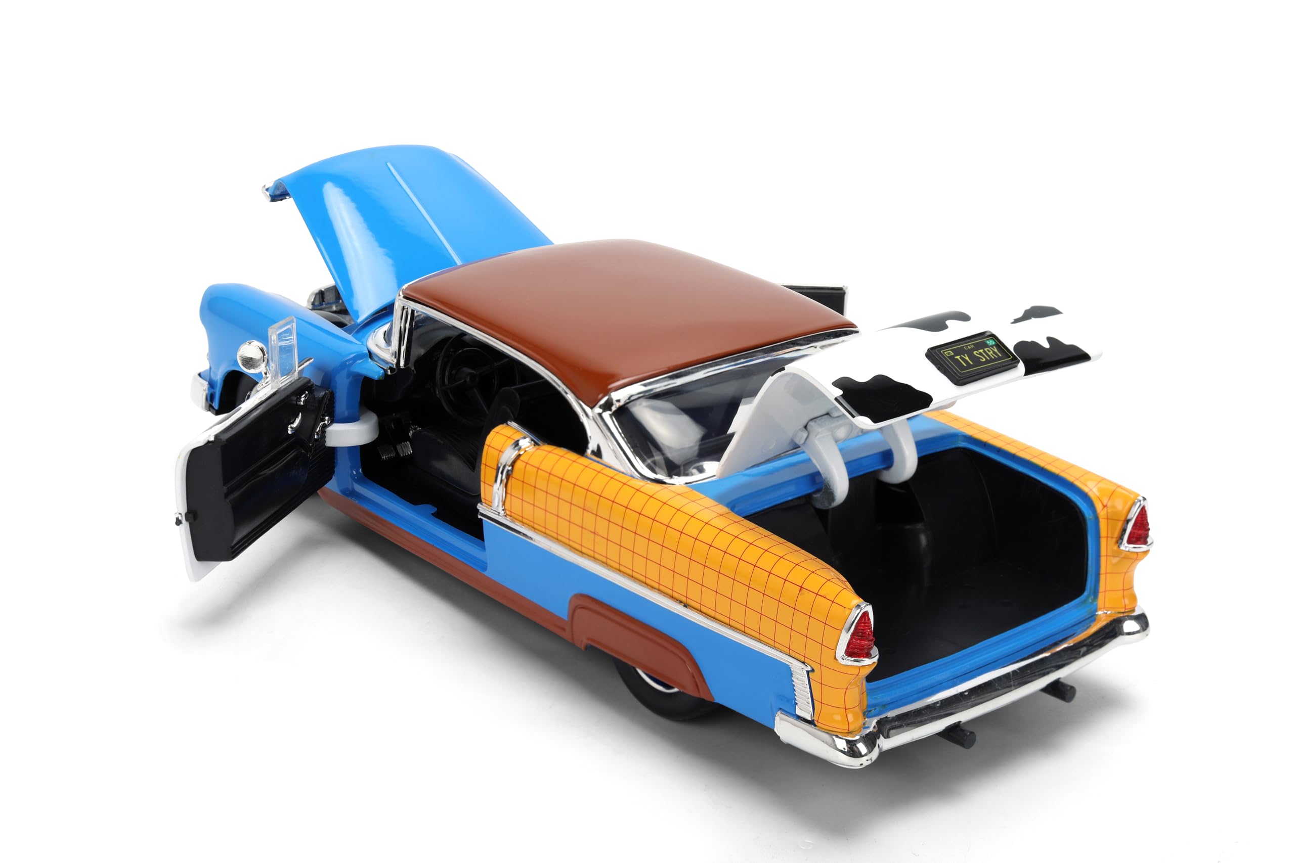 Amazon.com: Jada Toy Story Woody 1955 Chevrolet Bel Air Die-Cast