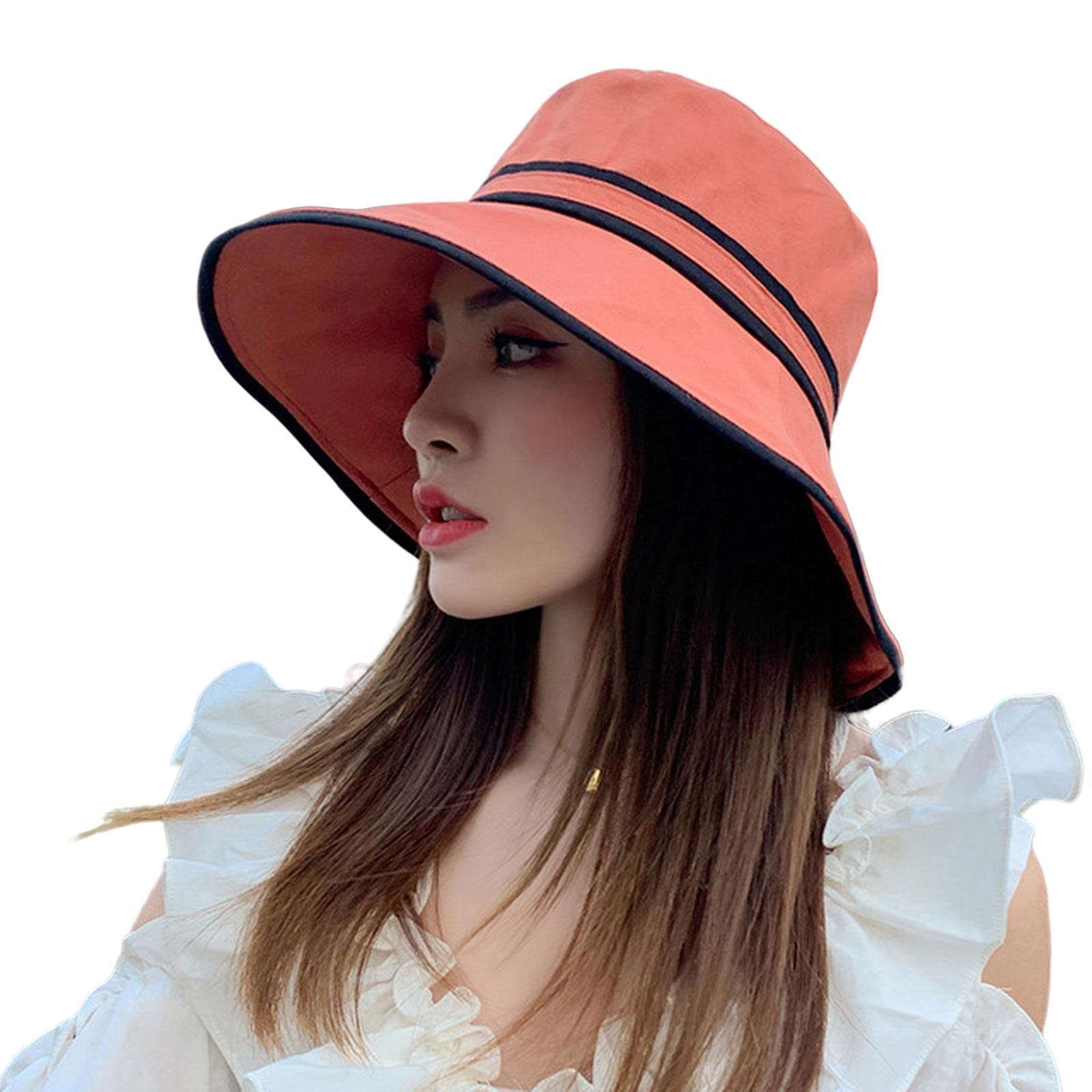 Sombrero de pescador para mujer, sombrero de verano para mujer, sombrero de protección para el sol, gorra de playa