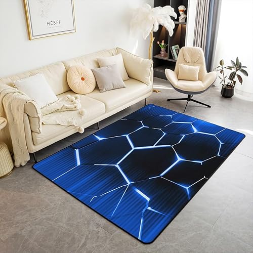 Miniatura 10 de Alfombra de área de rana de 5 x 7 pies, bonita alfombra familiar de ranas de dibujos animados para sala de estar, dormitorio, decoración temática