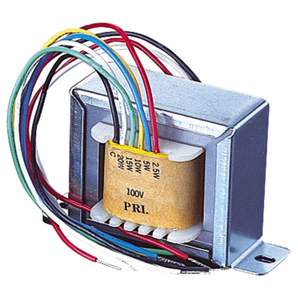100 V Line Transformer Converting Line Signal To 8/16 Ohm With Tappings 2,4,8 W Electrovision P037T