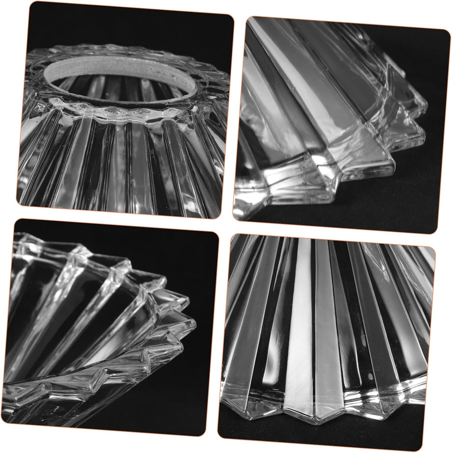 jojofuny Lampshade for Chandelier Vanity Lamp Pendant Lamp Ceiling Light Shade Upgrade to Glass