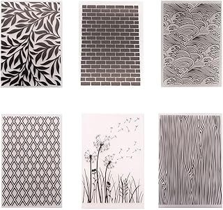 Carpetas en relieve para hacer tarjetas, 6 unidades, fondo de plantilla de bricolaje para álbum de fotos, papel de tarjetas, hecho a mano, álbum de recortes, decoración de pasteles