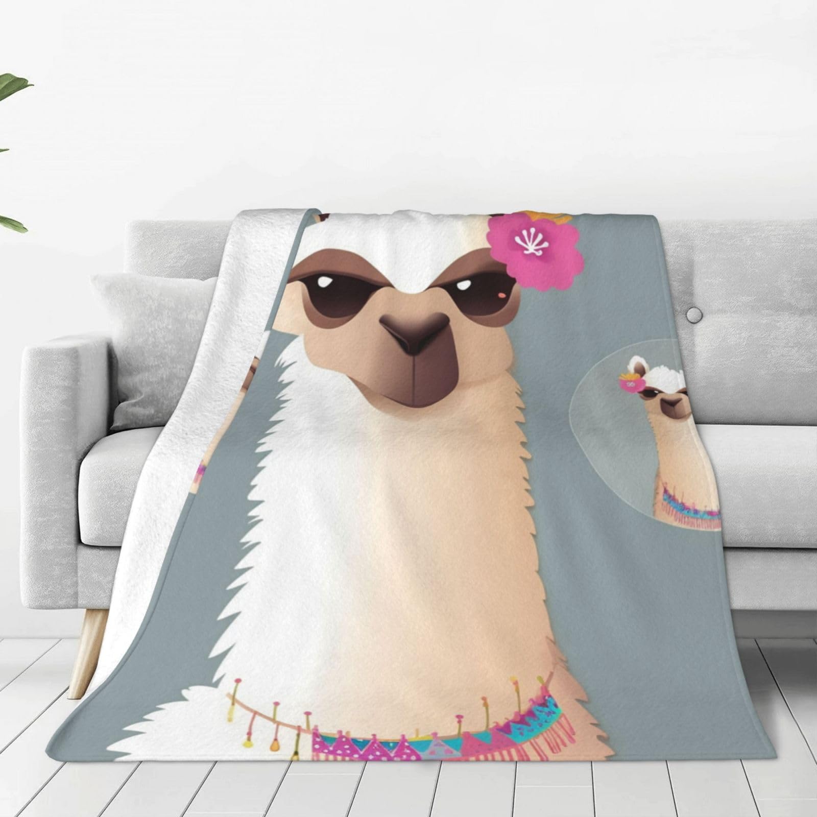 Couverture polaire lama douce douceur et chaleur réconfortante pour le lit