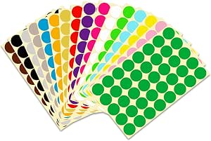 80 Runde Etiketten 25 Mm, Marineblau – Selbstklebend Aus Kunststoff/Vinyl