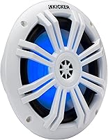 Vista 2 de KICKER 49KM604WL KM 6.5" 4Ω Altavoces Coaxiales Marinos LED Azul - Par