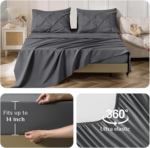 Miniatura 4 de JOLLYVOGUE Juego de edredón tamaño queen de 7 piezas Juego de ropa de cama tamaño queen en una bolsa para todas las estaciones, juegos de edredón