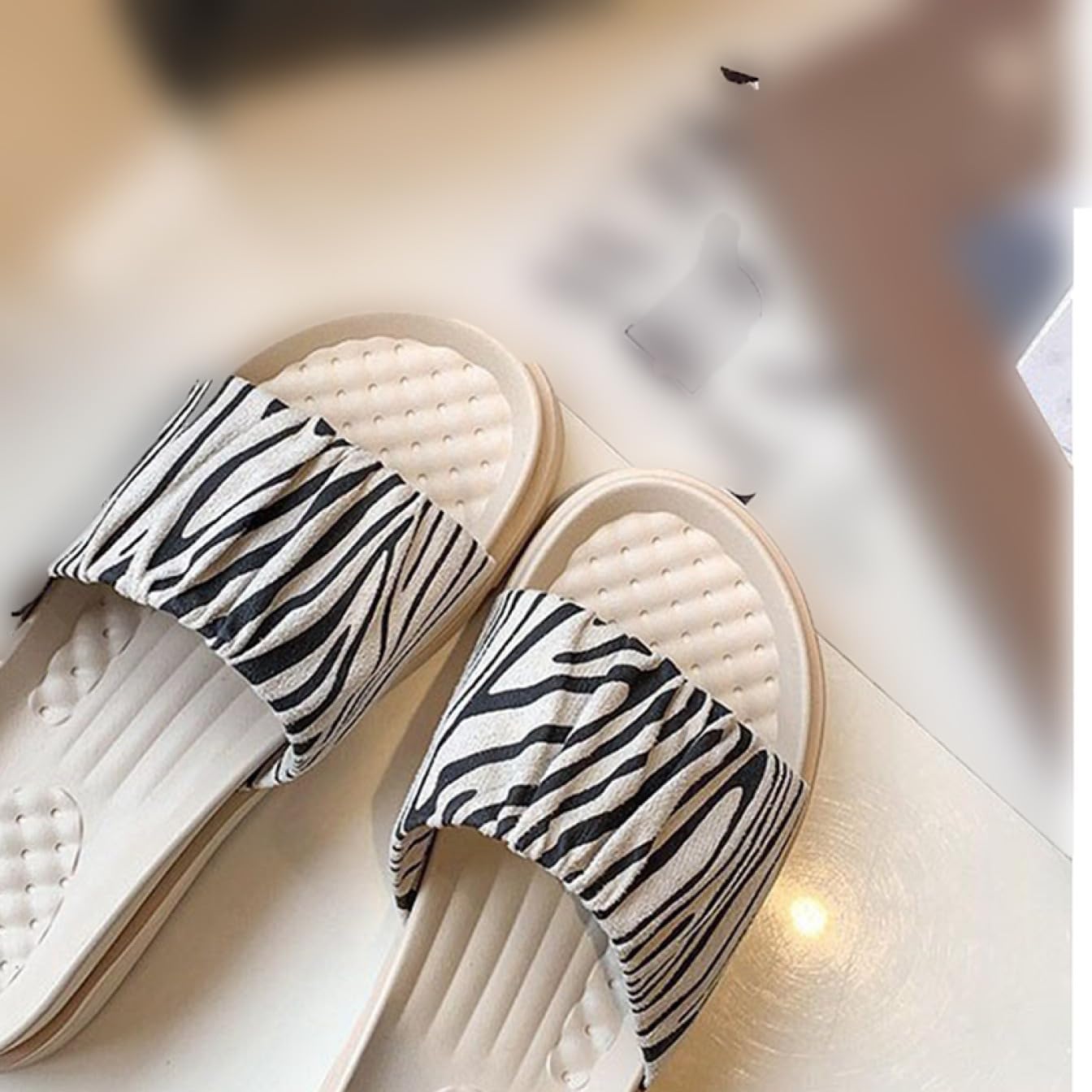 大きいサイズ レディース フラットサンダル つっかけ ママ エスニック サボ ミュール 疲れない クッション性 軽量 滑らない スリ