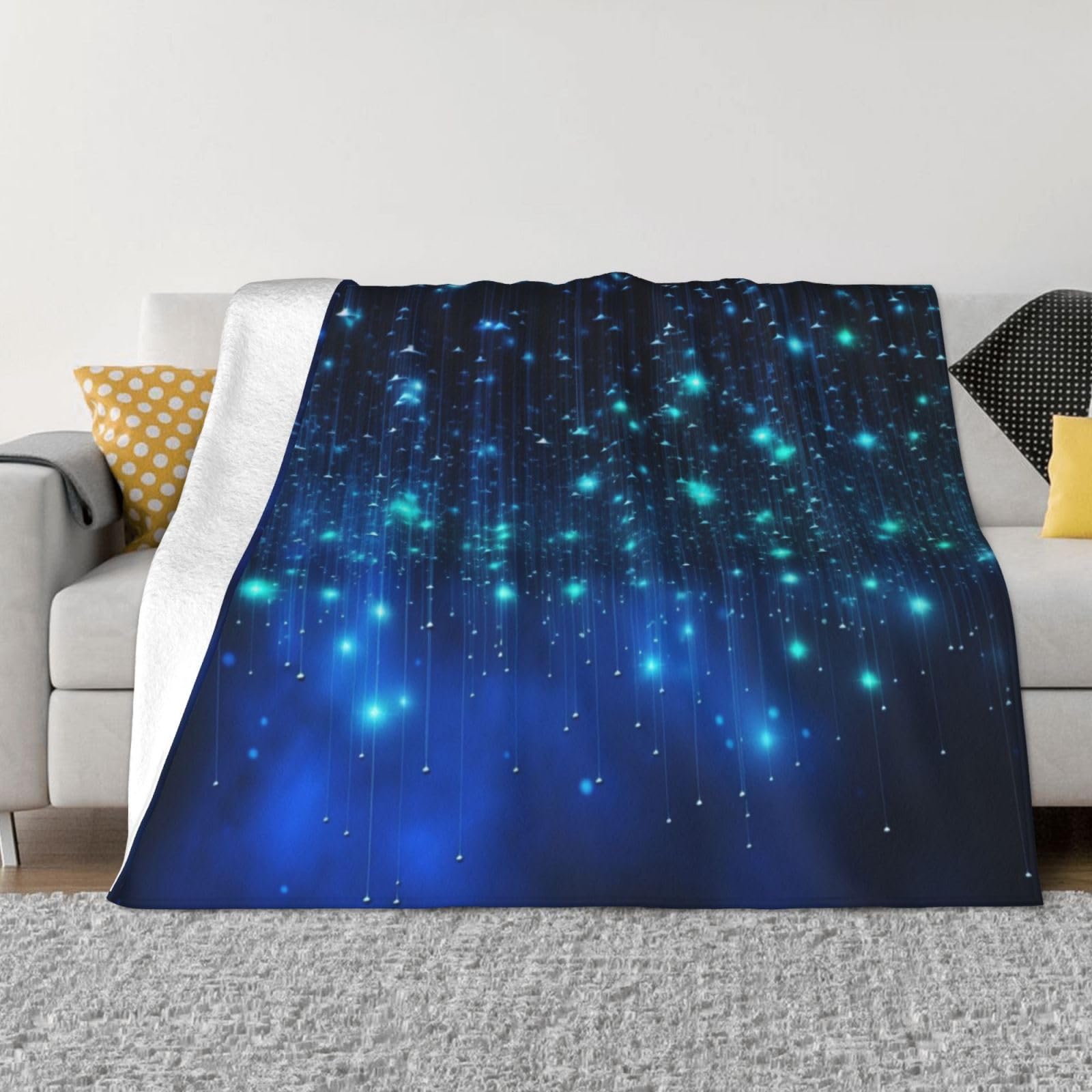 Couverture polaire en flanelle Stars1 plaid imprime lit canape 152x127 cm