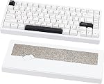 KEEBMONKEY WOBKEY Rainy 75 Aluminium HMX/JWK Interrupteurs Clavier mécanique avec Acoustique Supérieure, filaire, BT, 2.4G Connectivité sans fil, RGB/PP/Mirrored Glass/3500mAh/Violet Commutateur (standard) - Argent)
