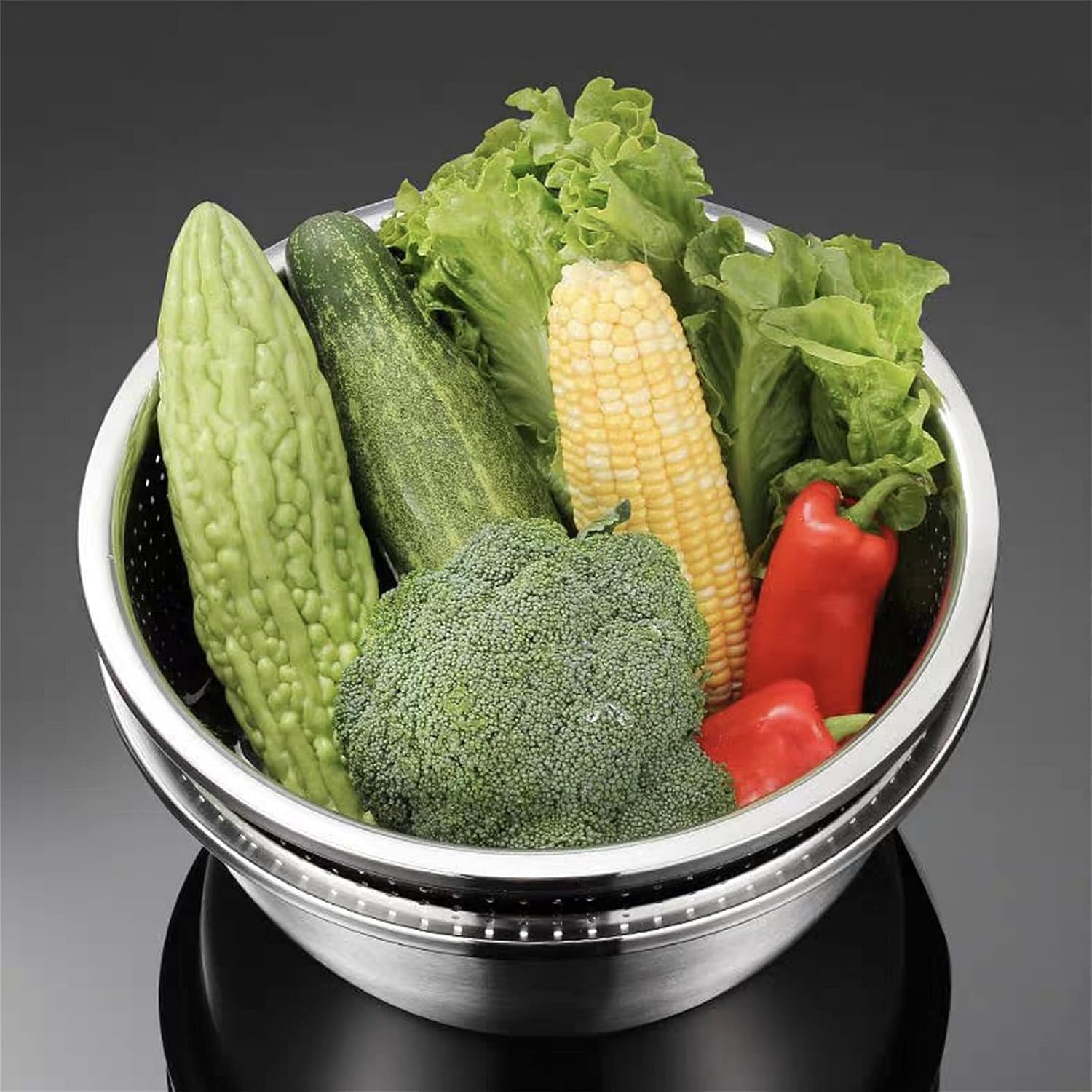 ザルボウル ステンレス鋼製 ざるボウルセット 2個組 セット台ザル 水切りネット ザルボール 水切りかご 収納バスケット 米とぎ 野